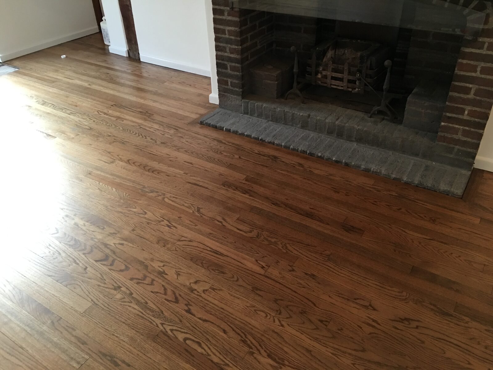 Restored oak flooring