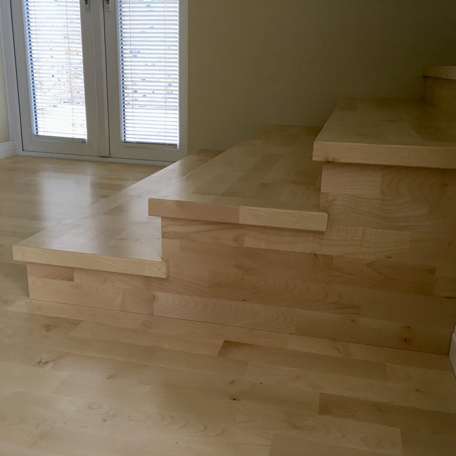 Maple timber staircase in Steyning