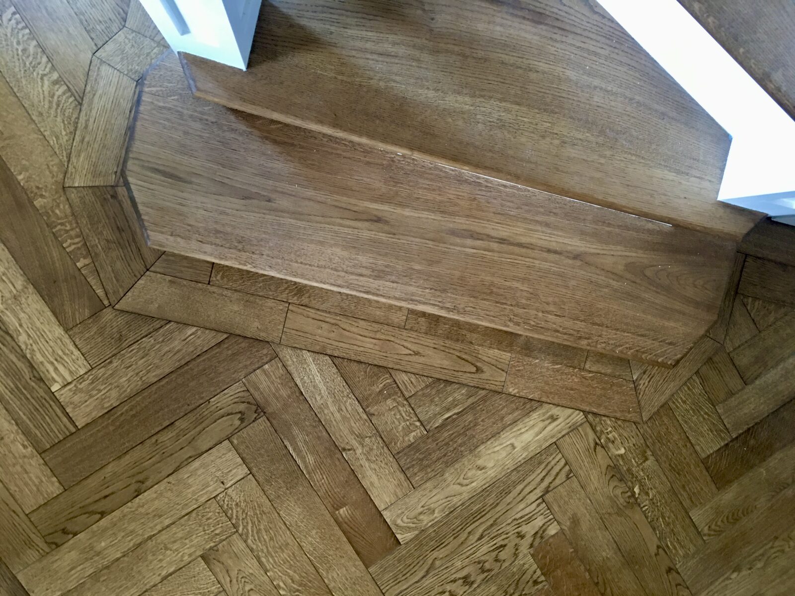 Engineered oak herringbone parquet in Emsworth