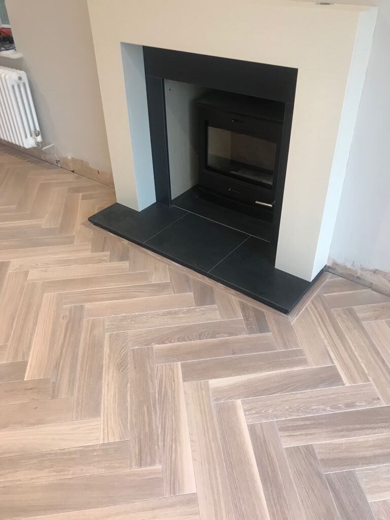 Engineered herringbone parquet in Chichester