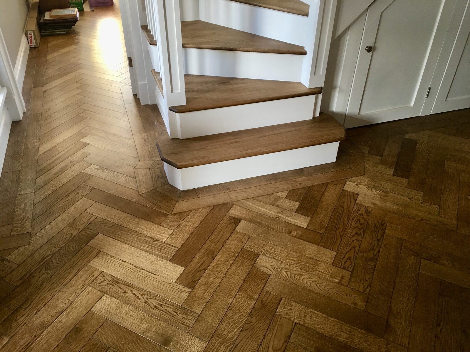 Engineered herringbone parquet