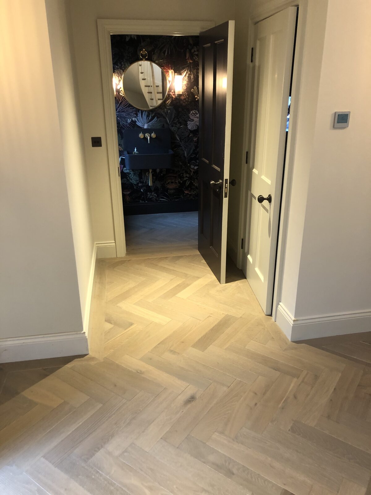 Engineered herringbone parquet