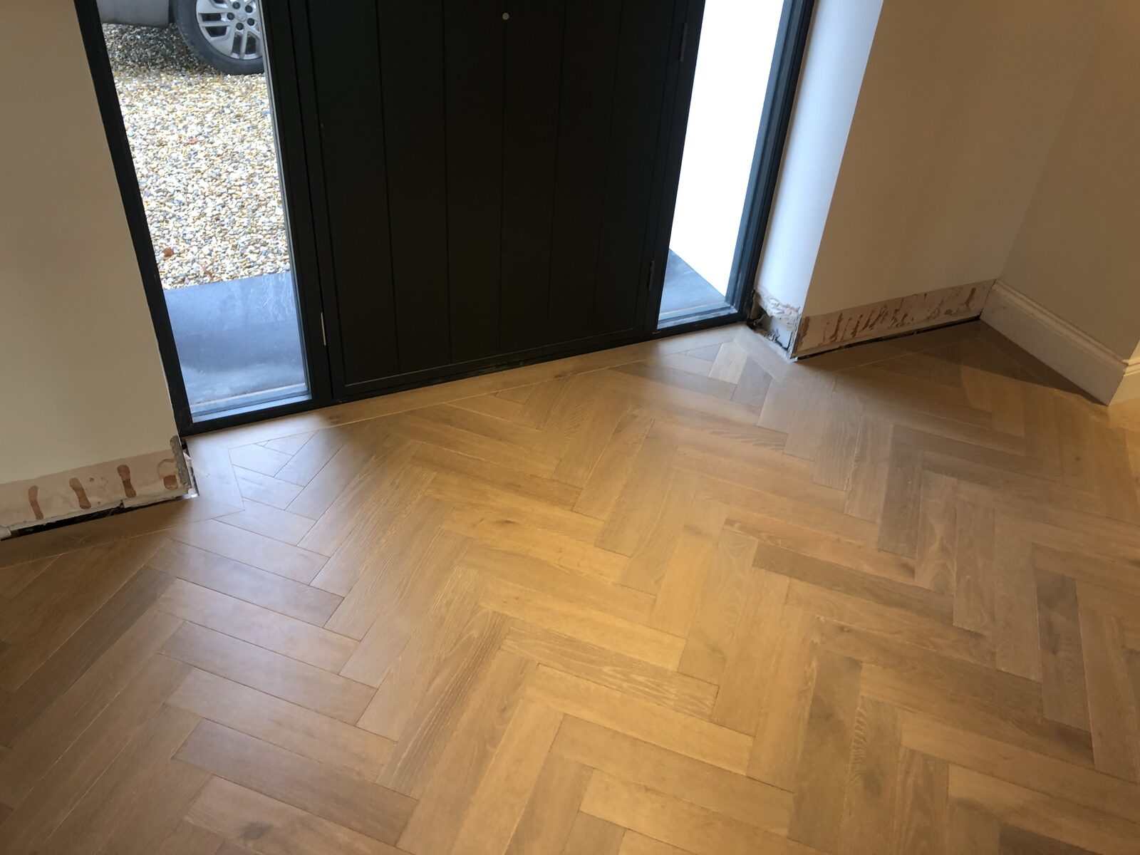 Engineered herringbone parquet