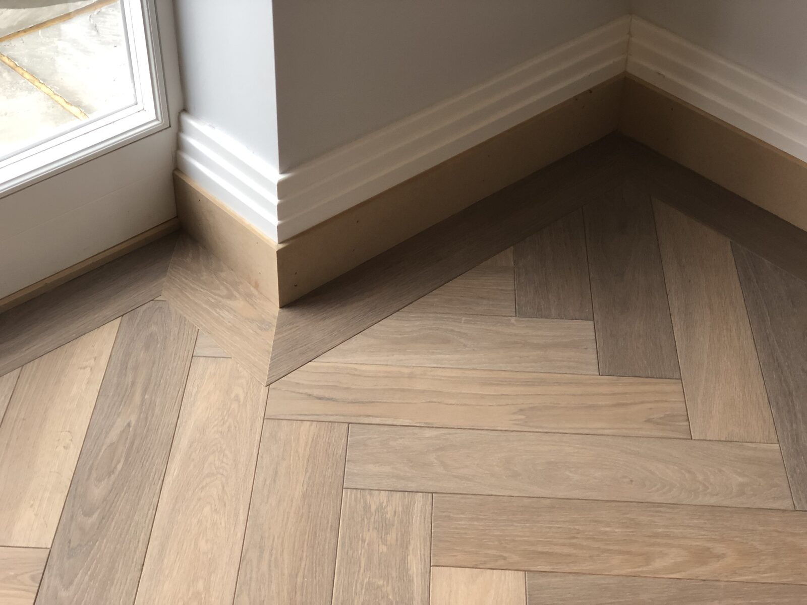 Engineered herringbone parquet