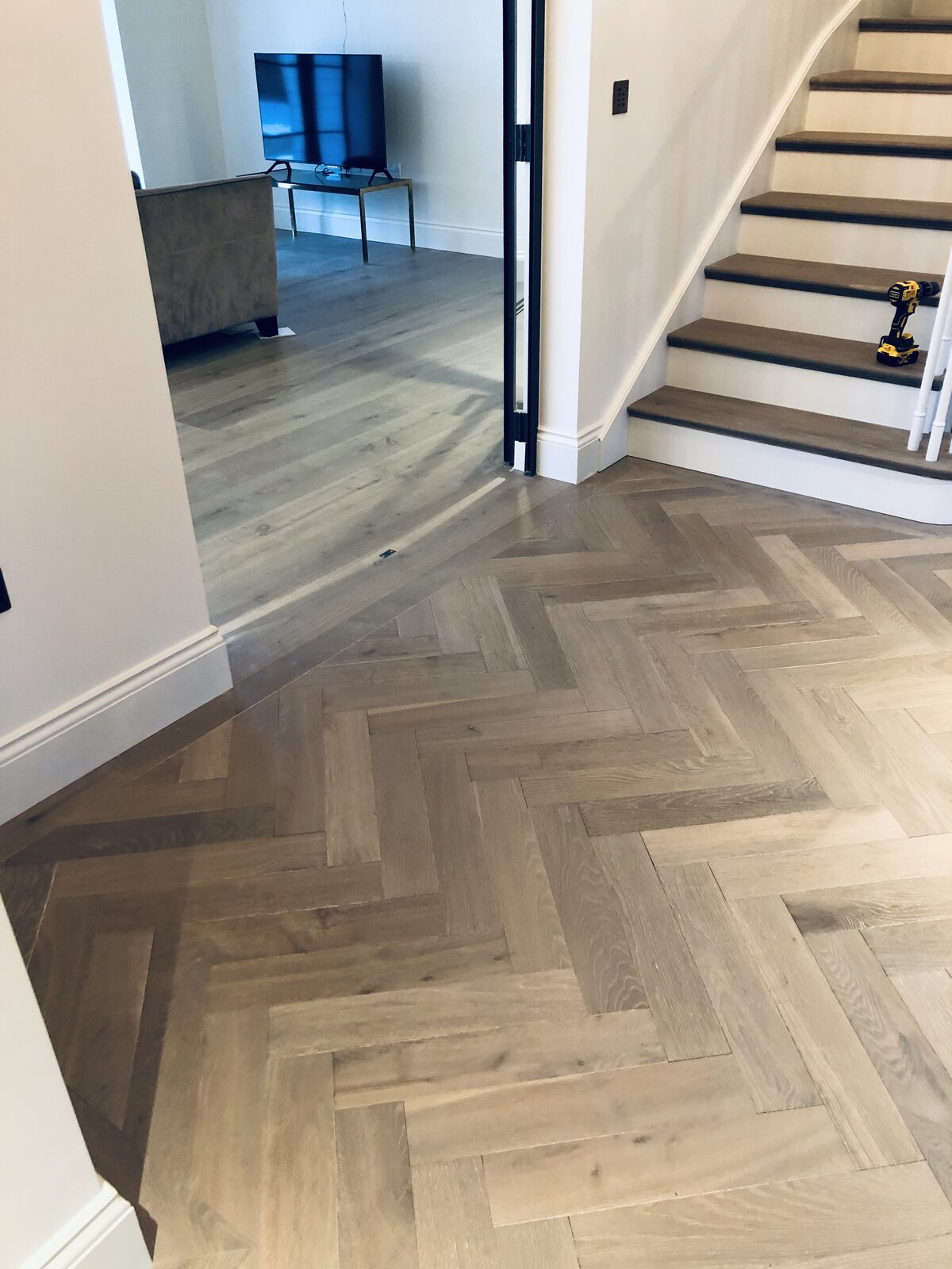 Engineered herringbone parquet in Midhurst