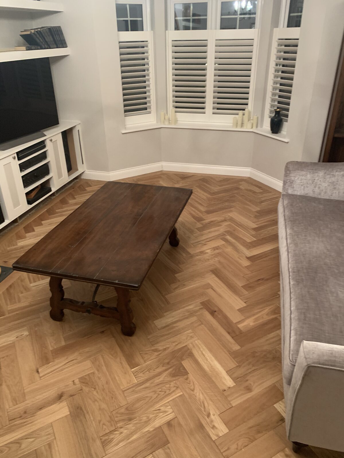 Engineered herringbone parquet