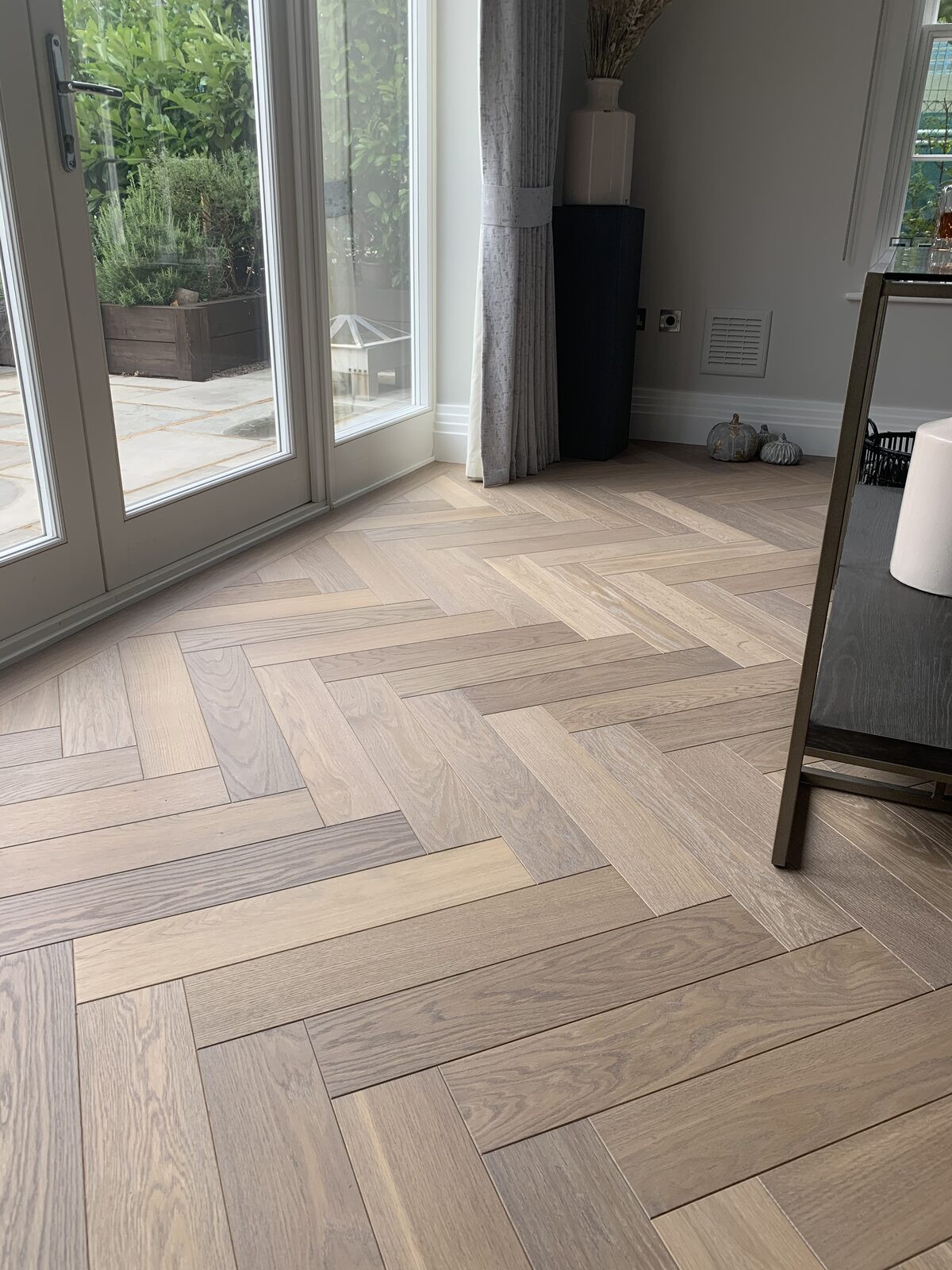 Engineered herringbone parquet in West Sussex
