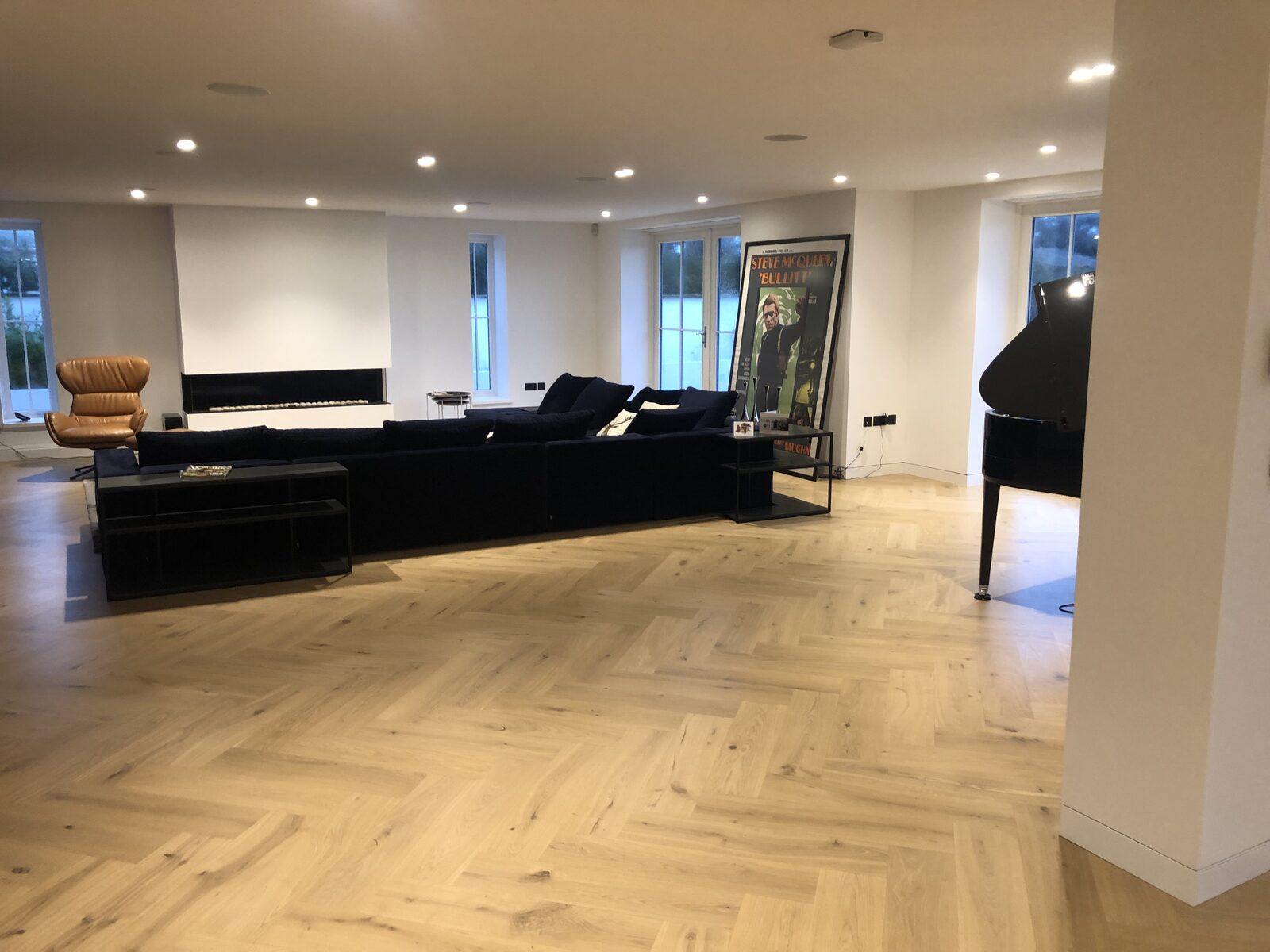 Engineered herringbone parquet