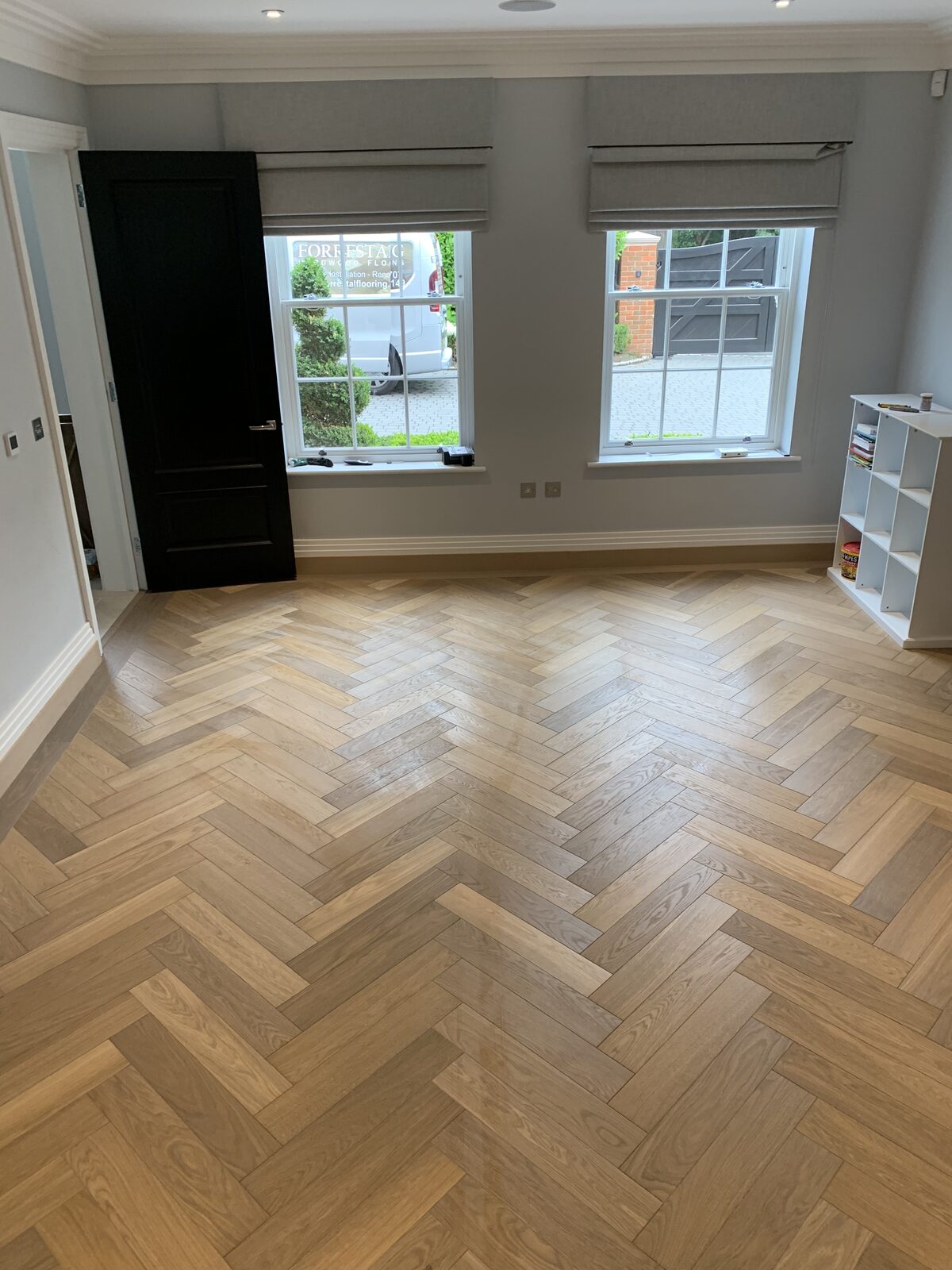 Engineered herringbone parquet