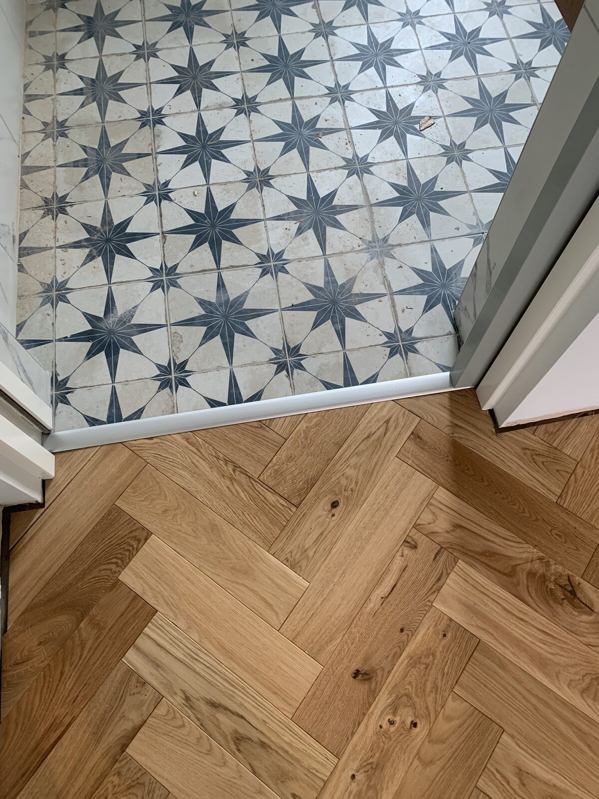 Engineered herringbone parquet