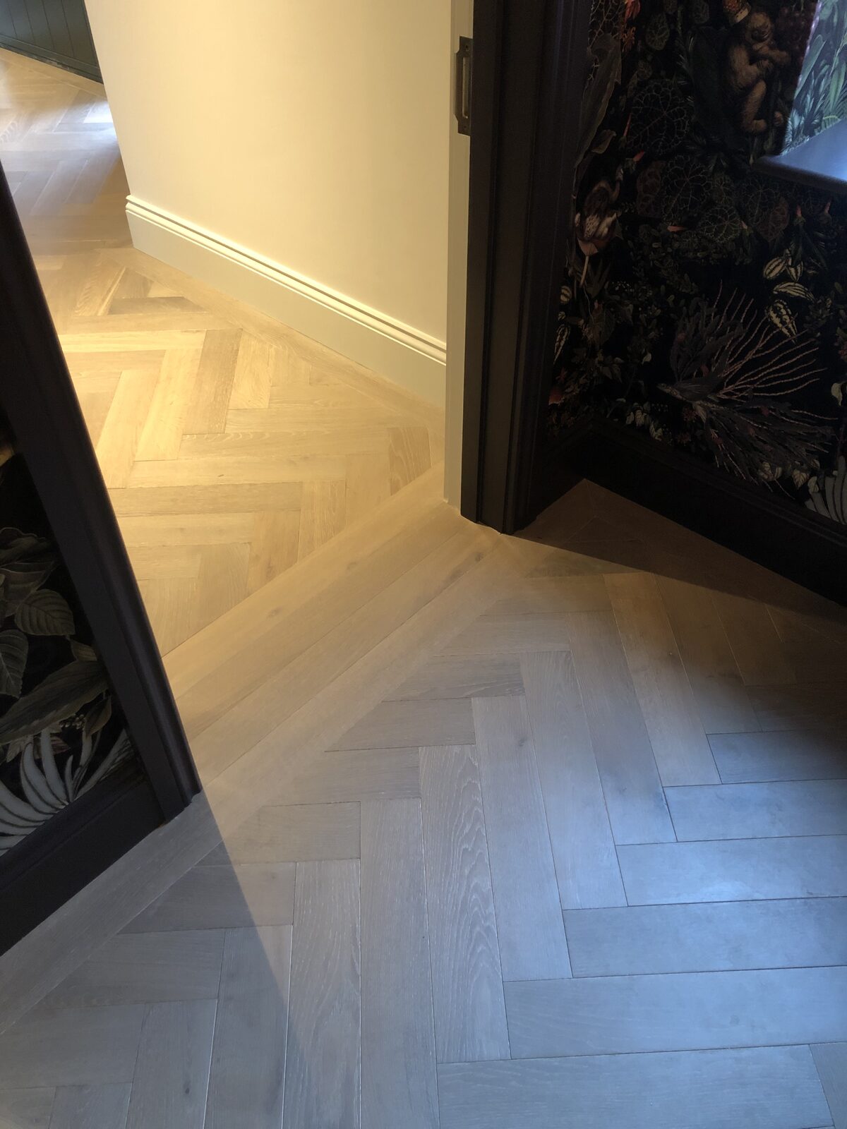 Engineered herringbone parquet