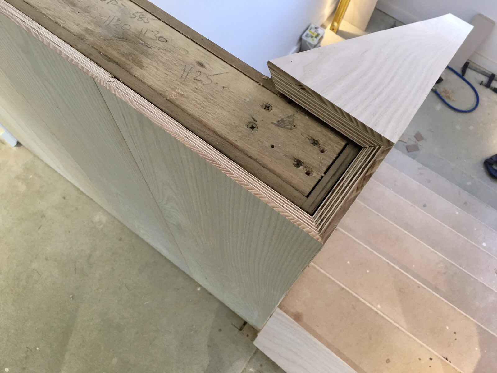 Ash timber staircase laid by Forrestal Flooring